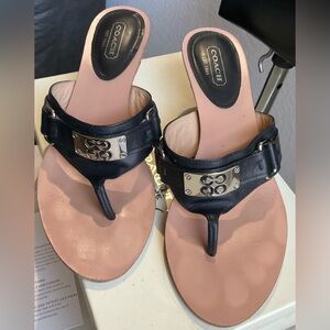 Coach Alberts Bull Leather Q1097 Black - Preowned